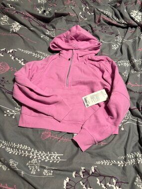 NWT Lululemon Dahlia Mauve oversized scuba hoodie size M/L